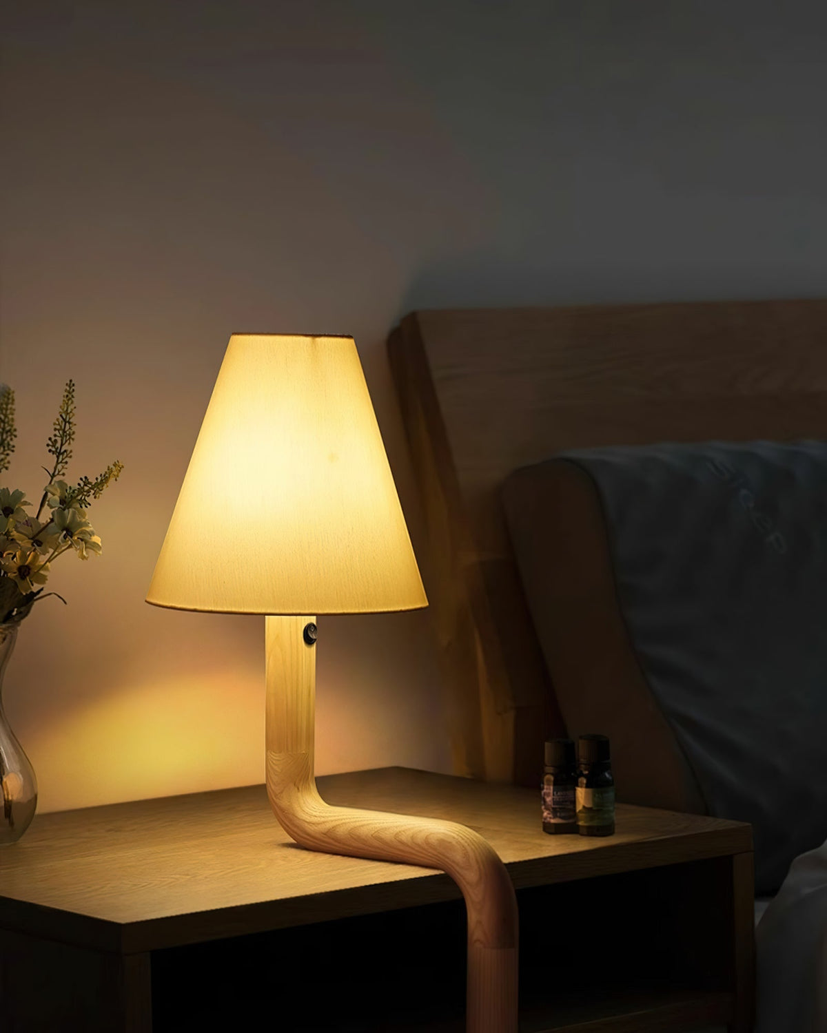 Syleielle Bend hout tafellamp