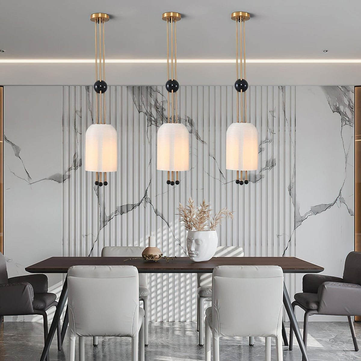 Qir Traditionele Elegante hanglamp van glas