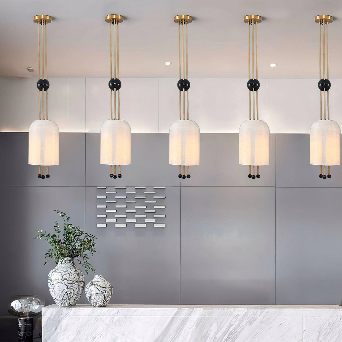 Qir Traditionele Elegante hanglamp van glas