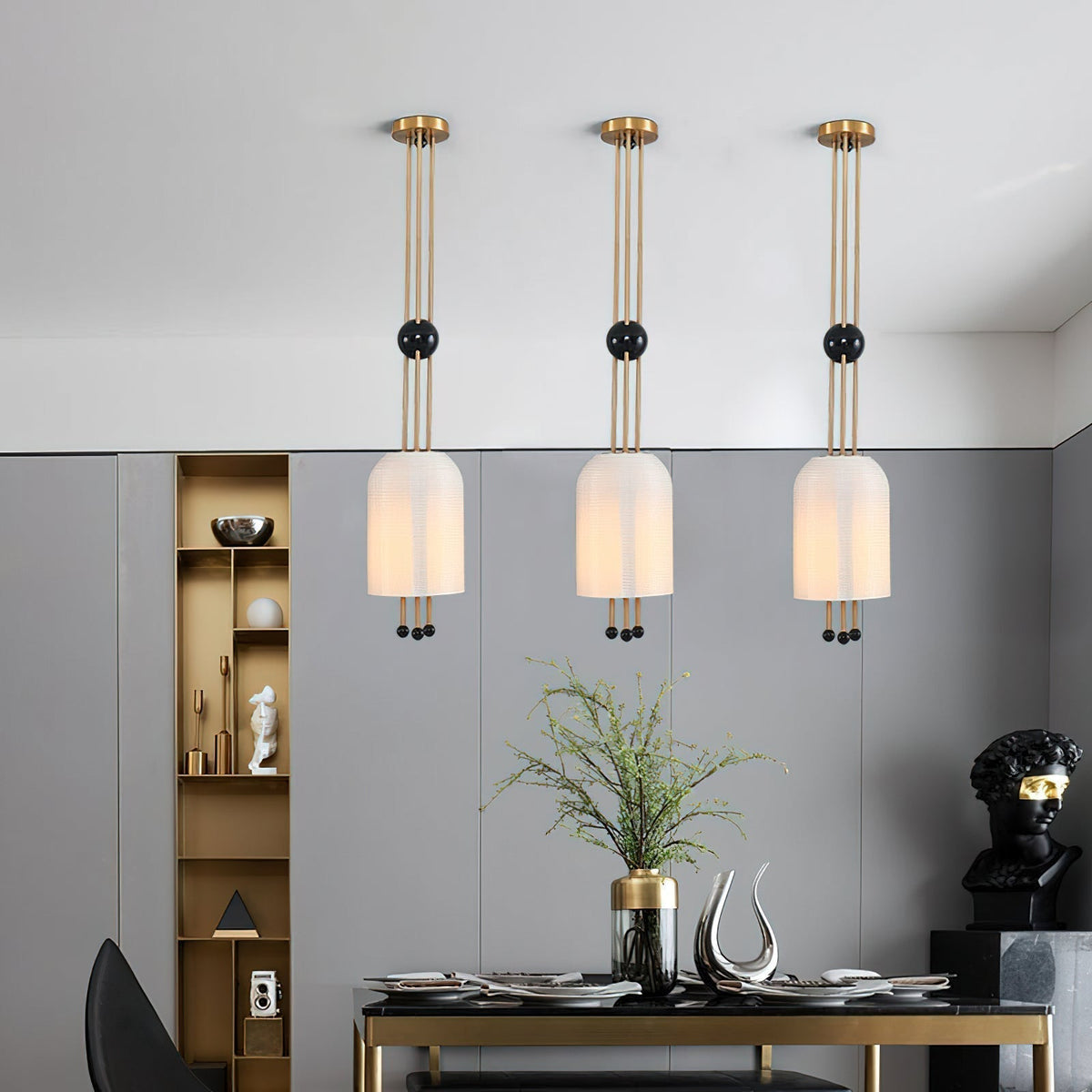 Qir Traditionele Elegante hanglamp van glas