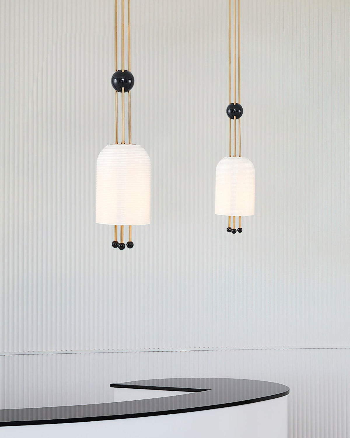 Qir Traditionele Elegante hanglamp van glas