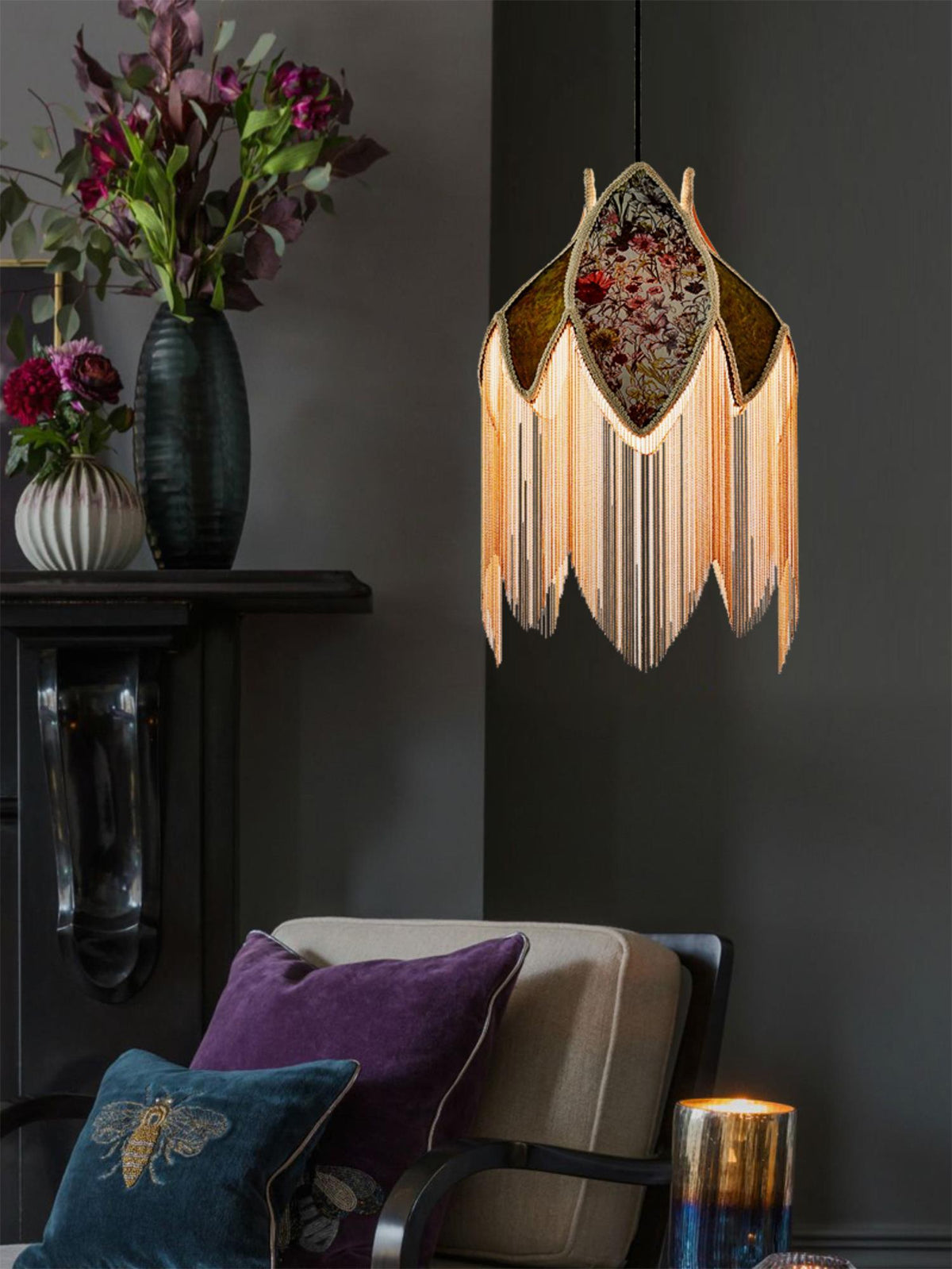 Yolvin unieke hanglamp met franjes