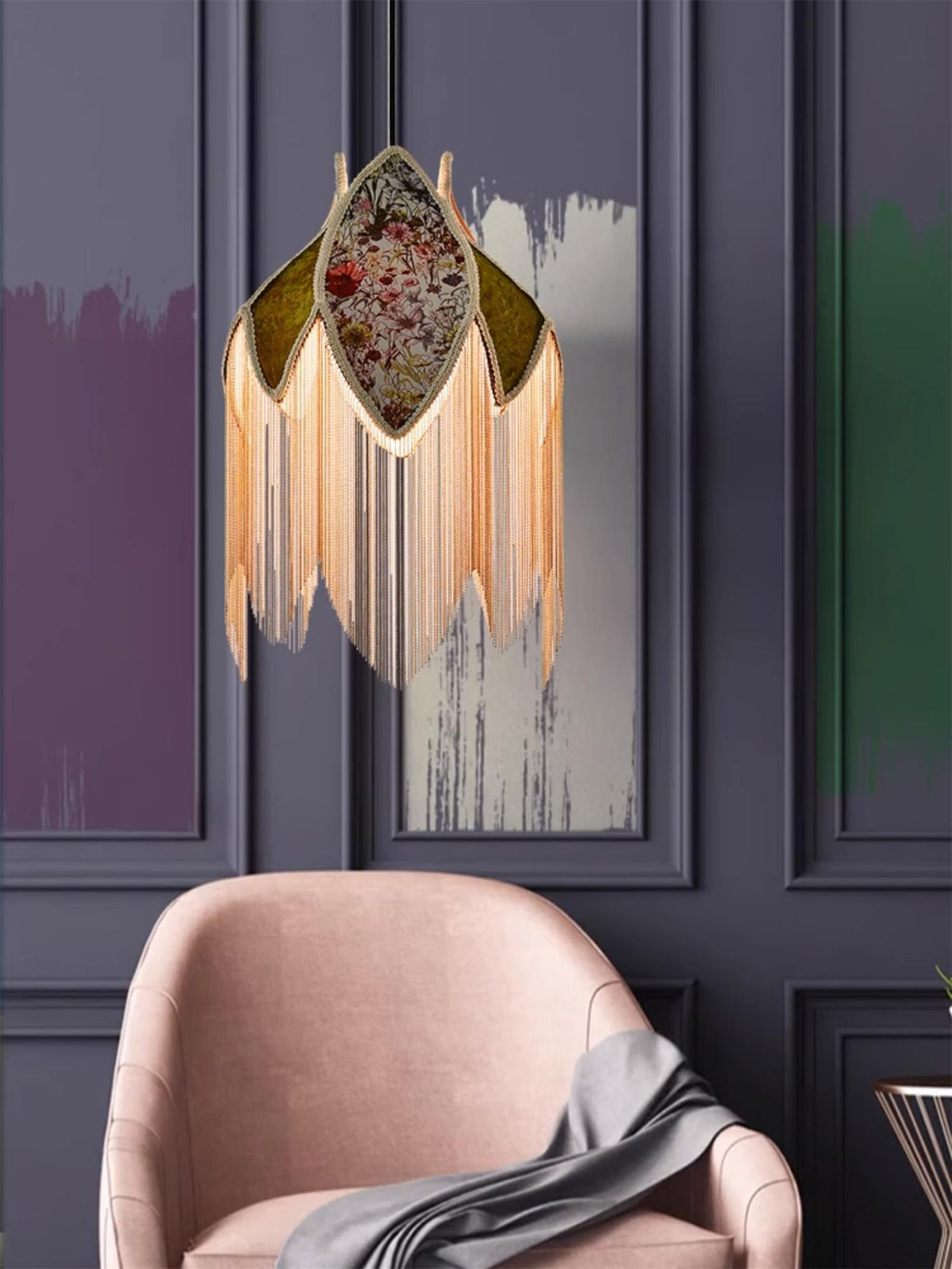 Yolvin unieke hanglamp met franjes