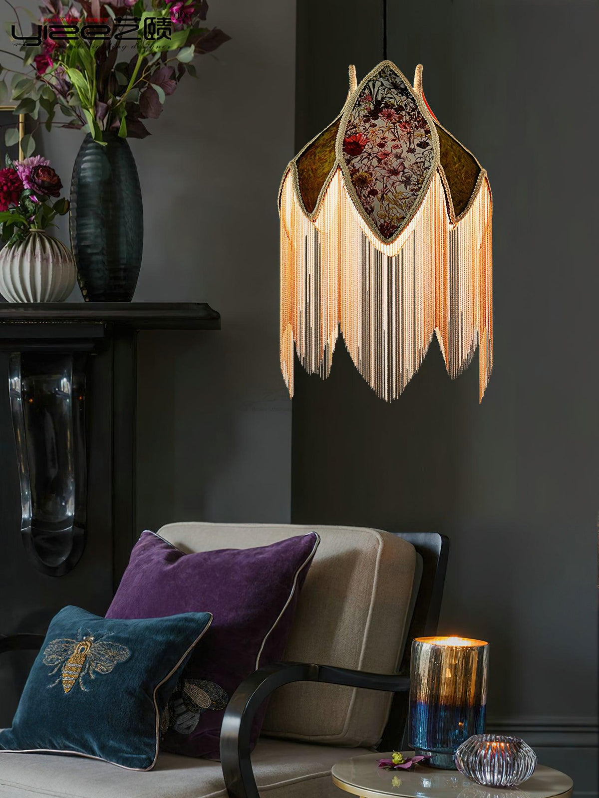 Yolvin unieke hanglamp met franjes