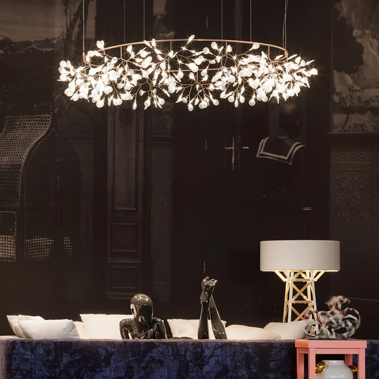 Olivia Rond Design Hanglamp Metaal/Acryl Woonkamer/Slaapkamer