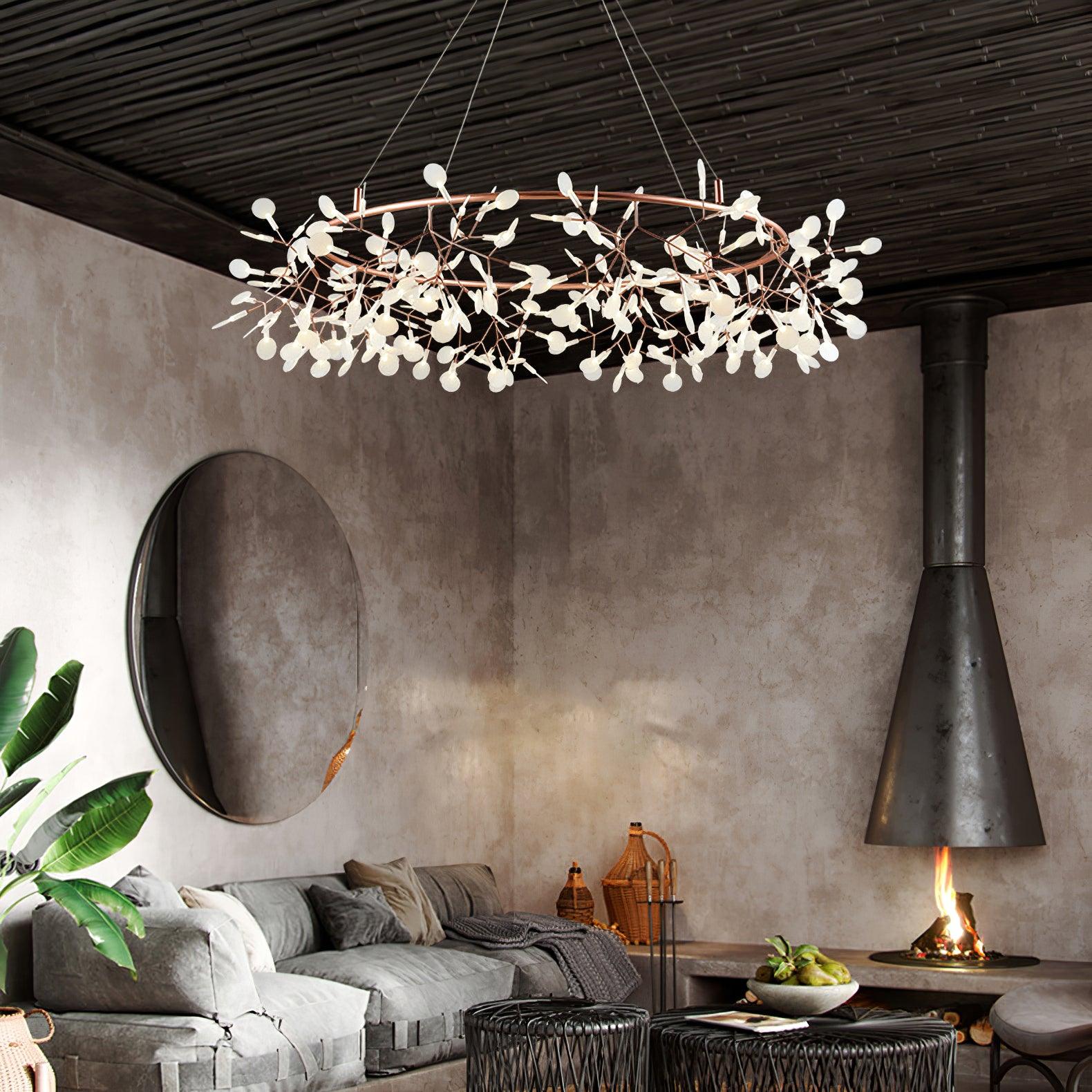 Olivia Rond Design Hanglamp Metaal/Acryl Woonkamer/Slaapkamer