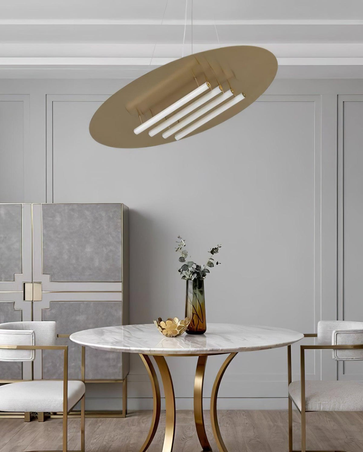 Mirueria moderne hanglamp in goudkleurige afwerking