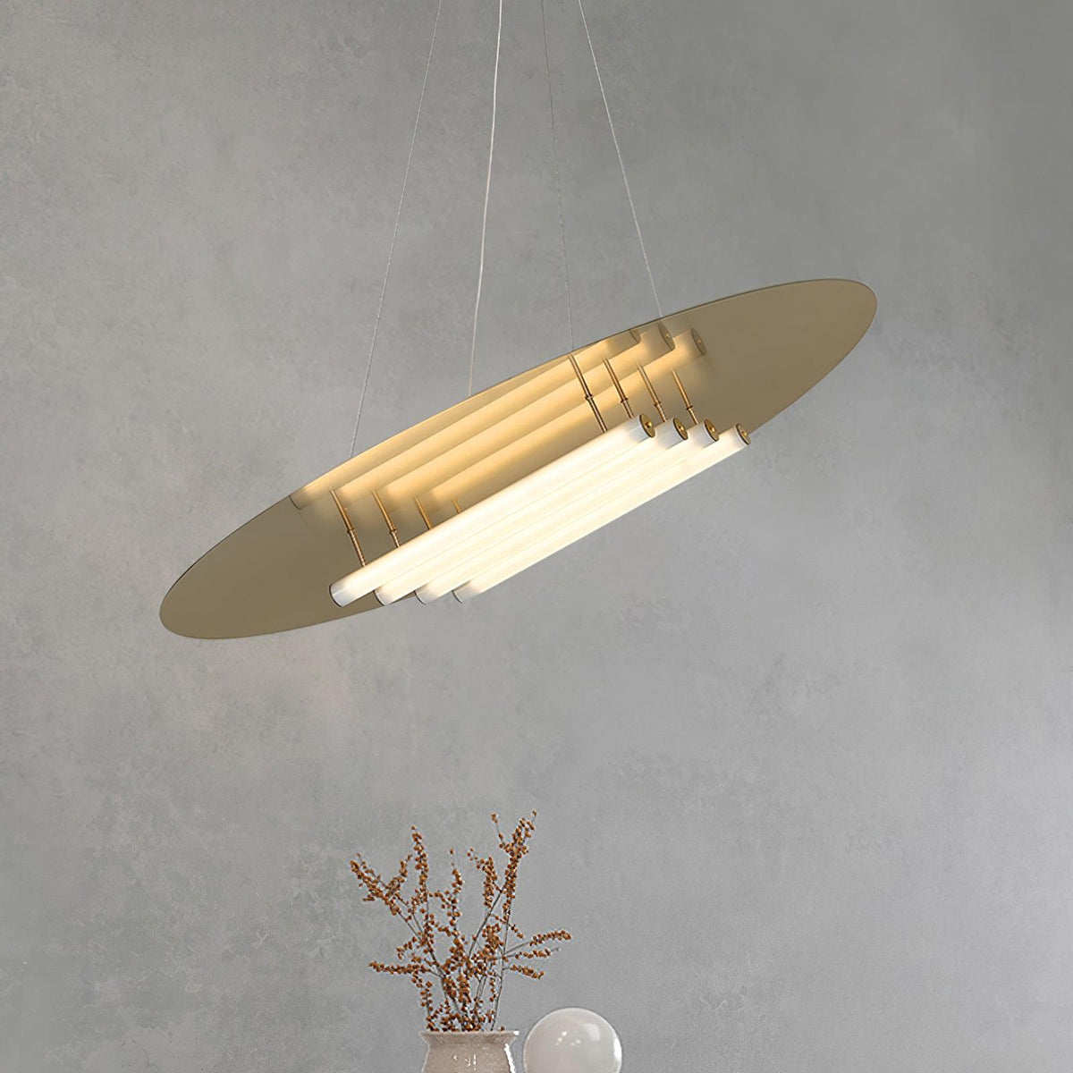Mirueria moderne hanglamp in goudkleurige afwerking