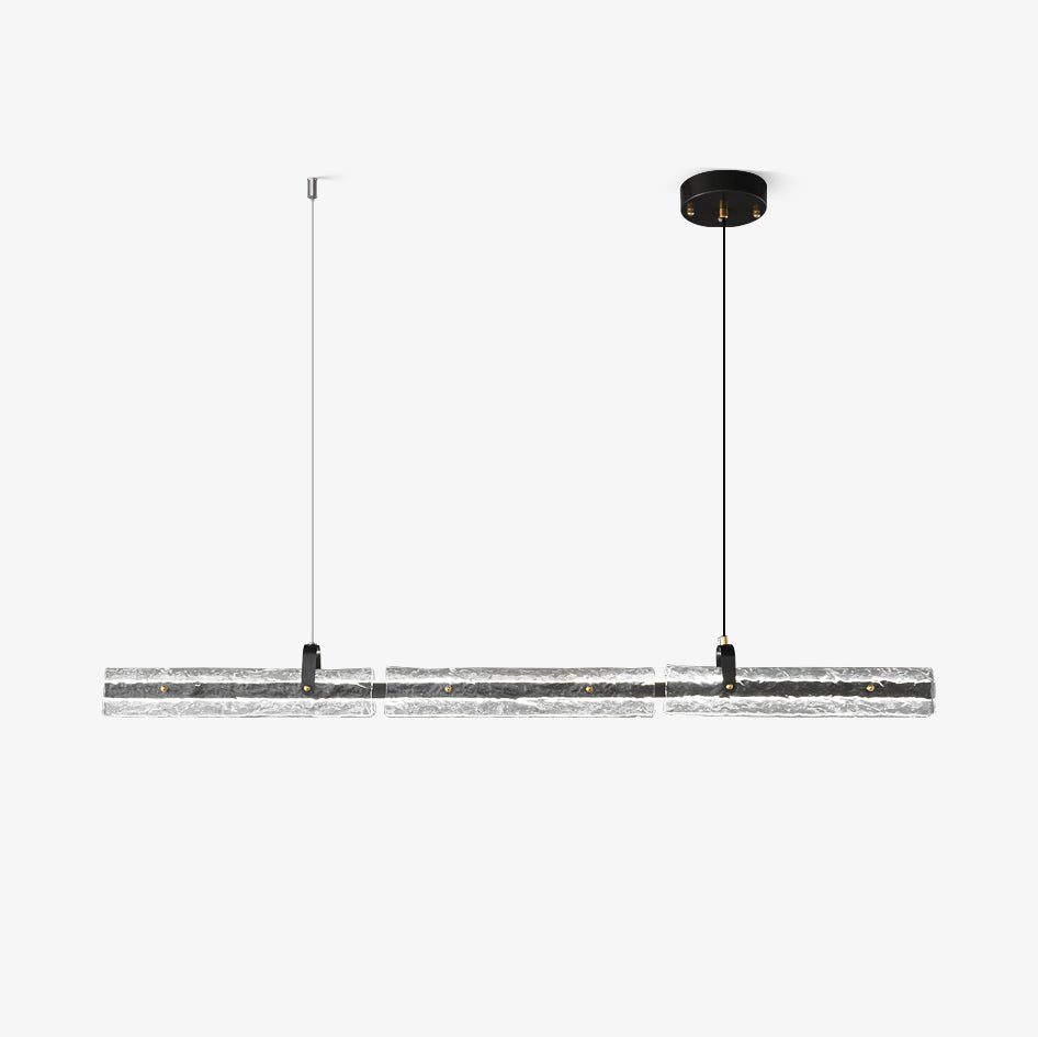 Cedorisra luxe zwart hanglamp van glas met ijszwarte afwerking