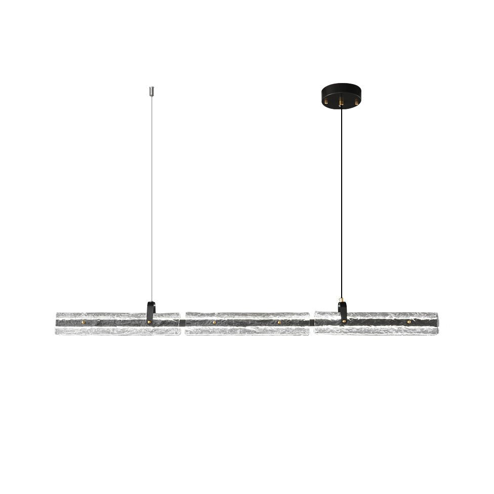 Cedorisra luxe zwart hanglamp van glas met ijszwarte afwerking
