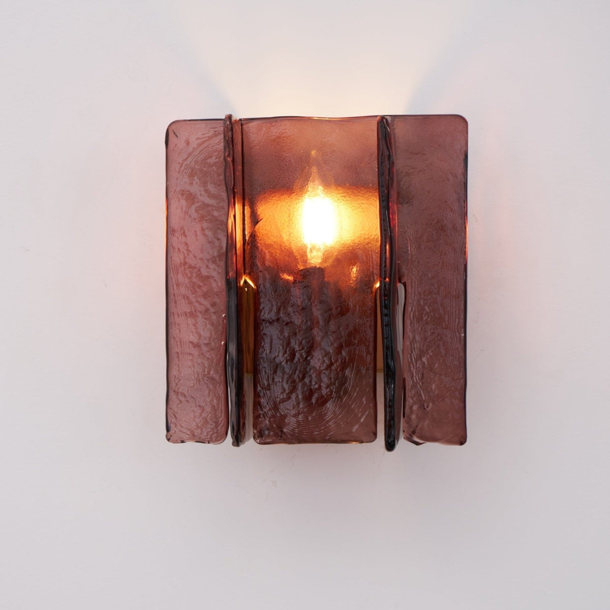 Celuaine Wandlamp Messing Glas helder
