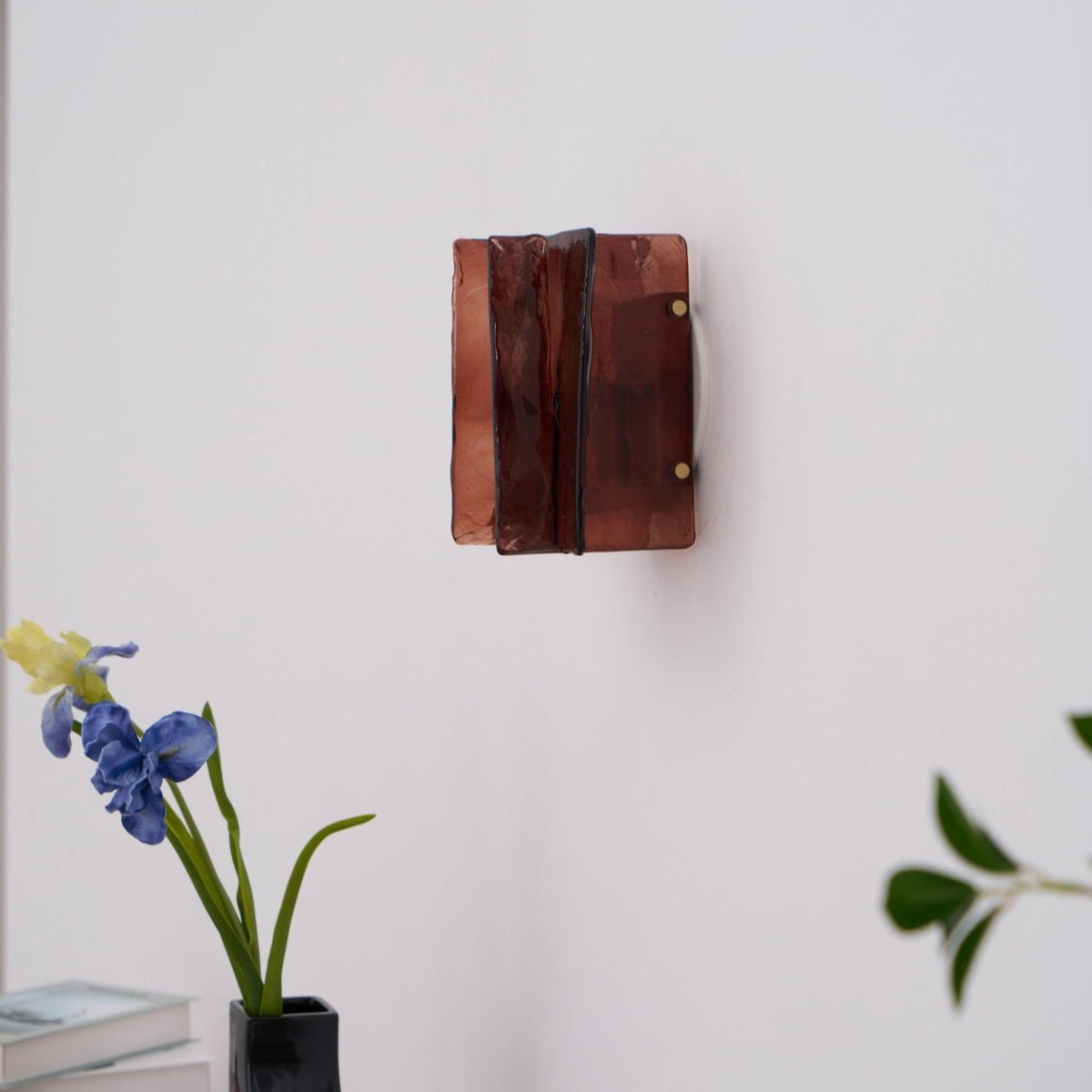 Celuaine Wandlamp Messing Glas helder