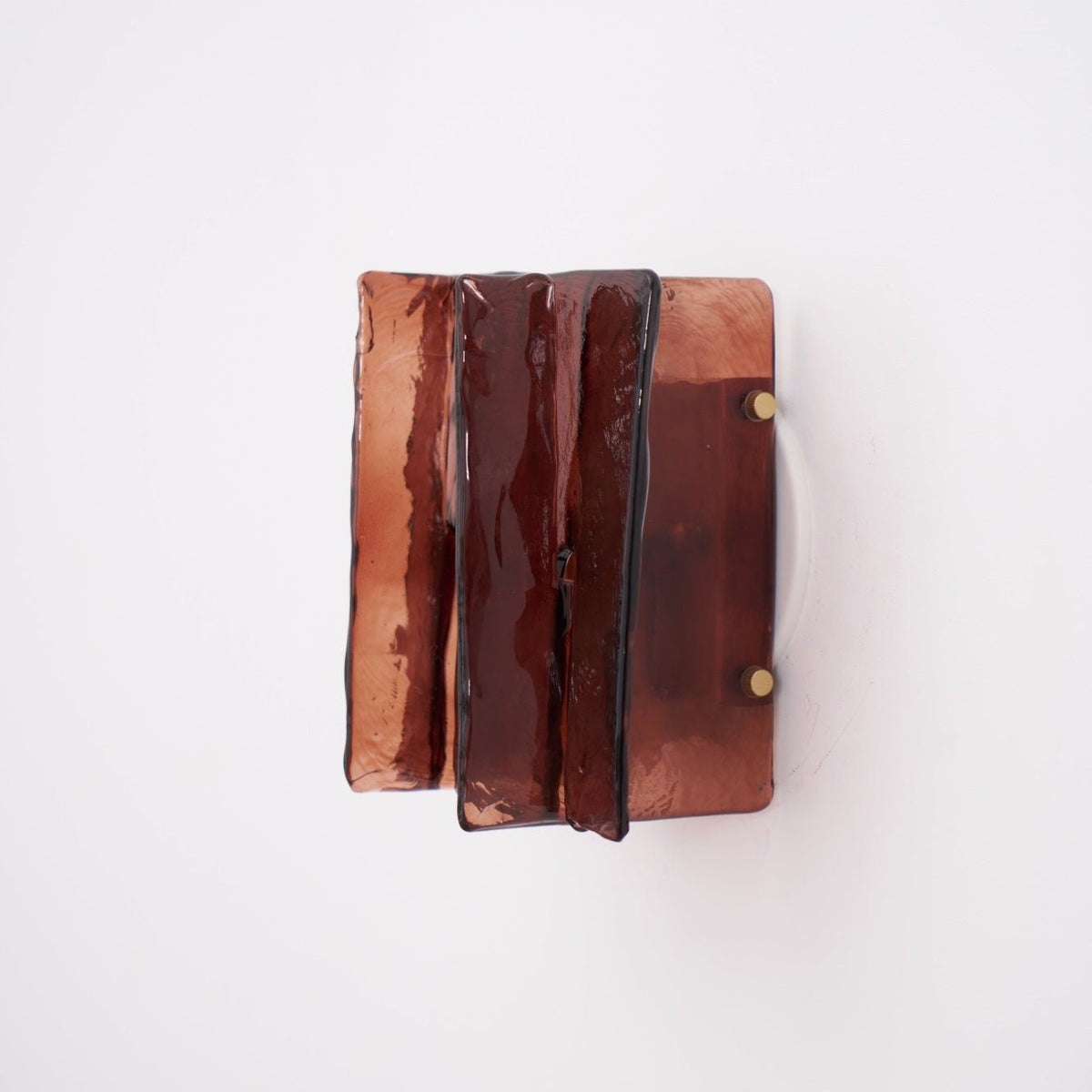 Erove wandlamp met glas Kunstwerk