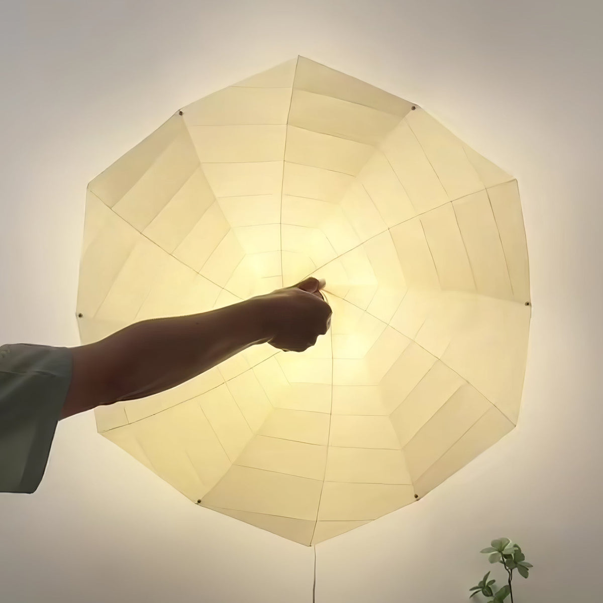 Liniise Spiral stof hanglamp