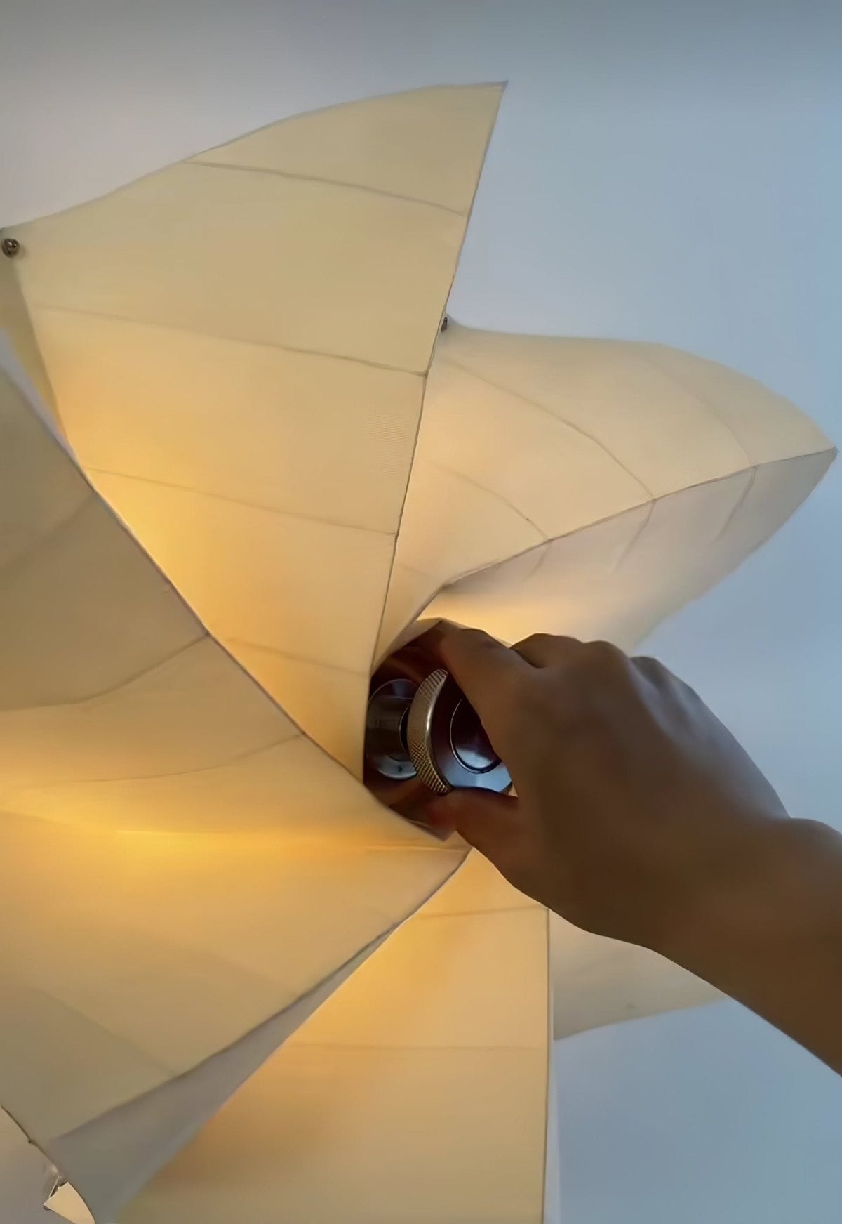 Liniise Spiral stof hanglamp