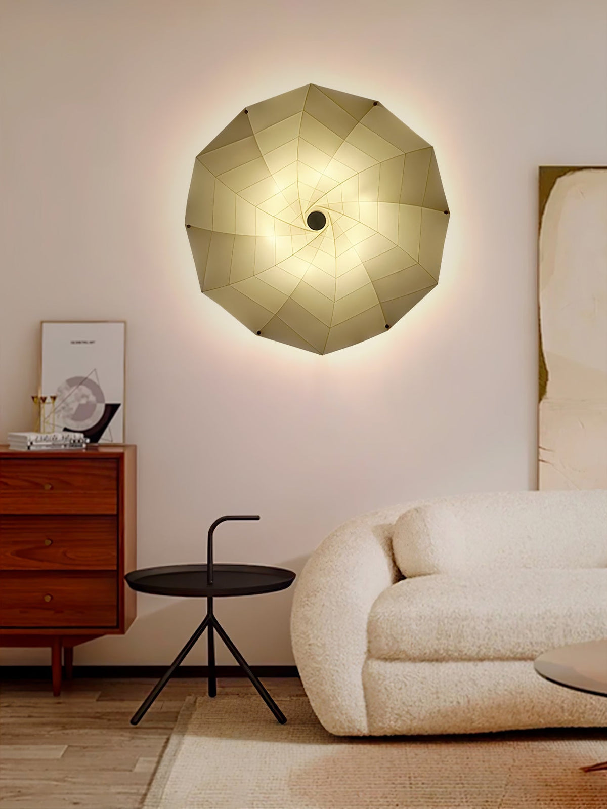 Liniise Spiral stof hanglamp