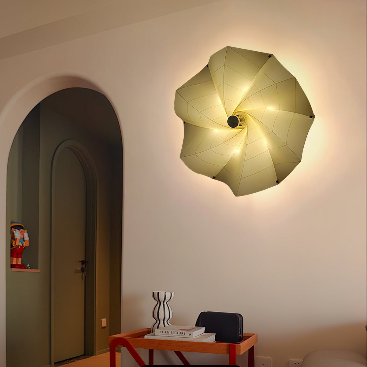 Liniise Spiral stof hanglamp