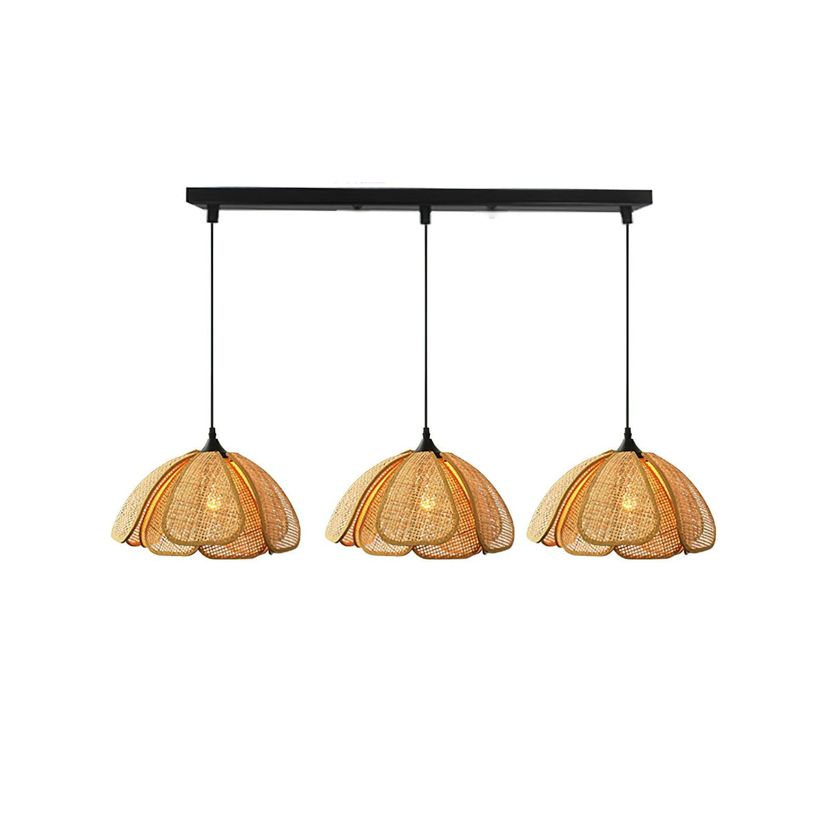 Dyor elegantie Bloom Rotan hanglamp van Stoffen