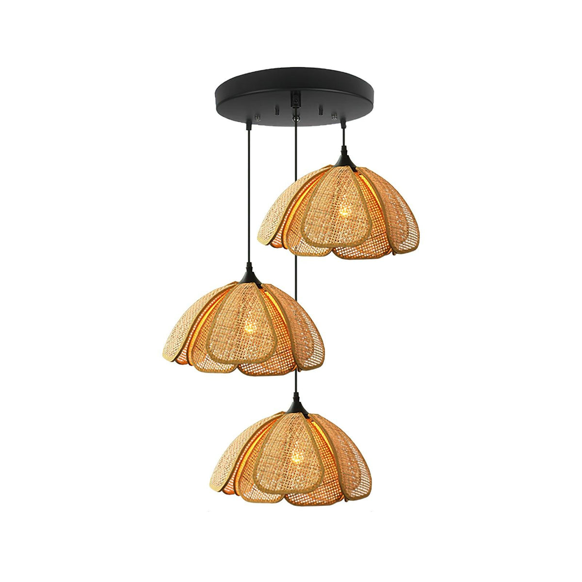 Dyor elegantie Bloom Rotan hanglamp van Stoffen