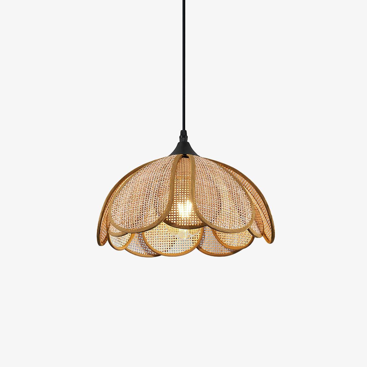 Dyor elegantie Bloom Rotan hanglamp van Stoffen