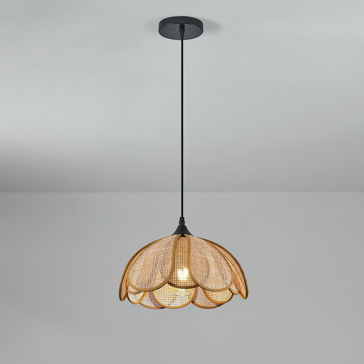 Dyor elegantie Bloom Rotan hanglamp van Stoffen