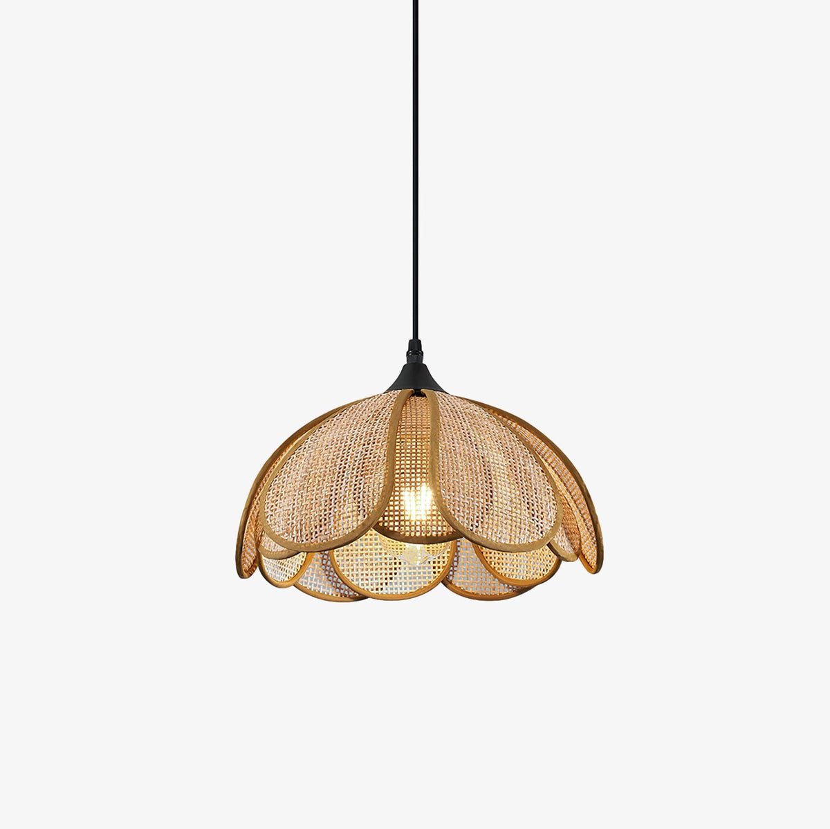 Dyor elegantie Bloom Rotan hanglamp van Stoffen