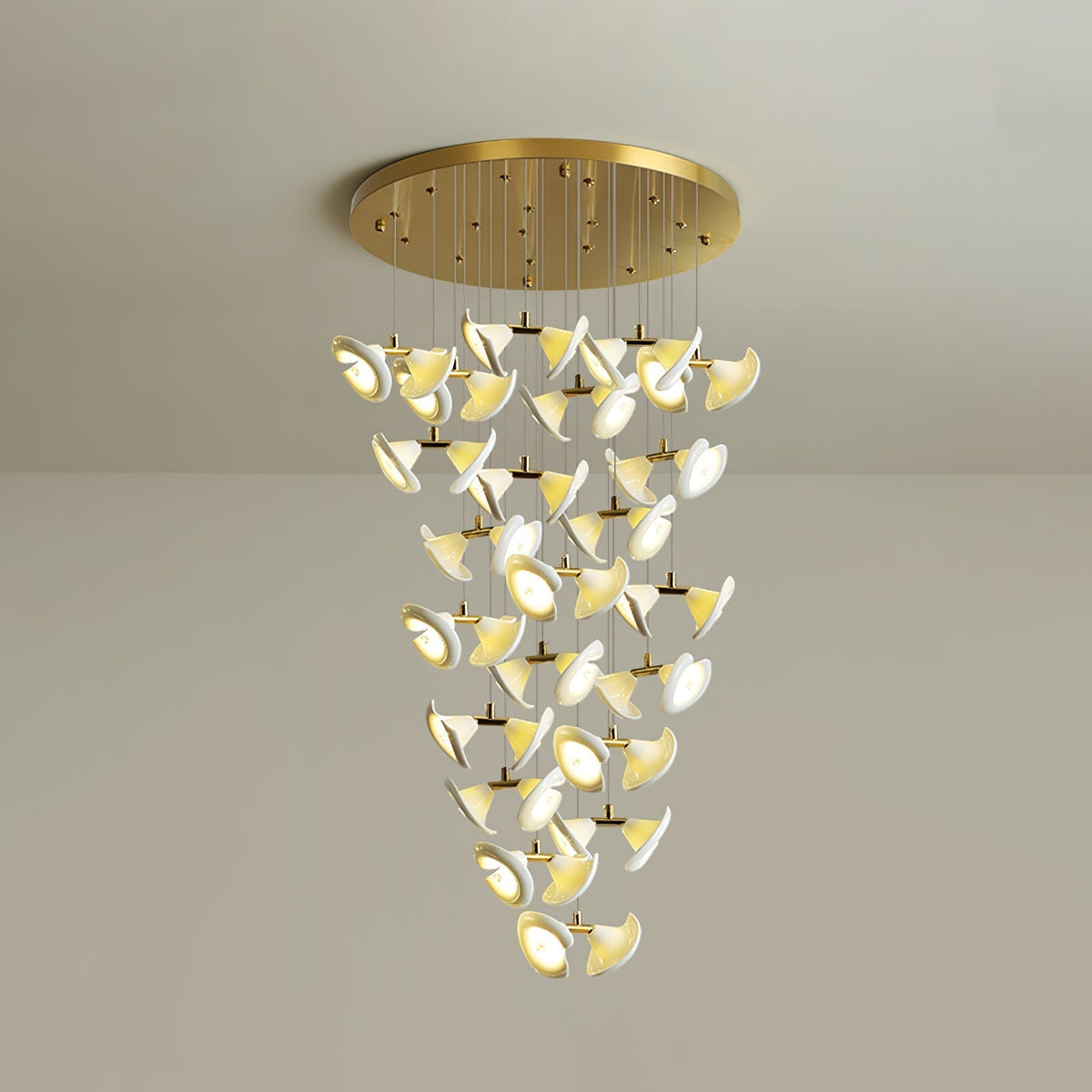 Ernoreth Art Deco Kroonluchter van Keramiek