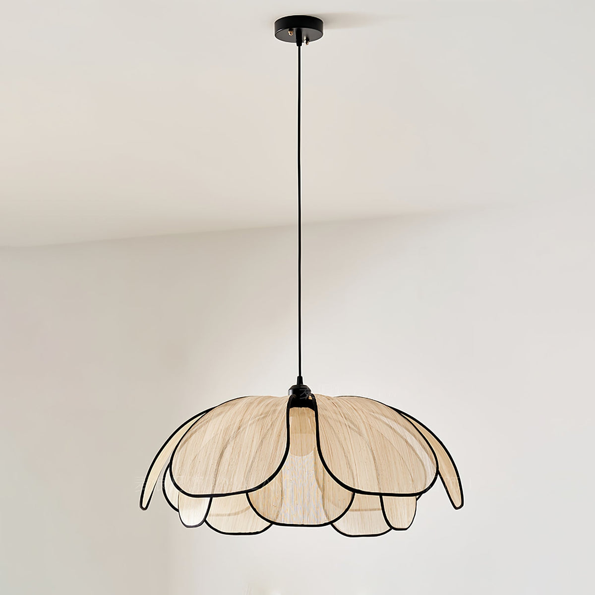 Elthaus Blossom Leaf vezel hanglamp