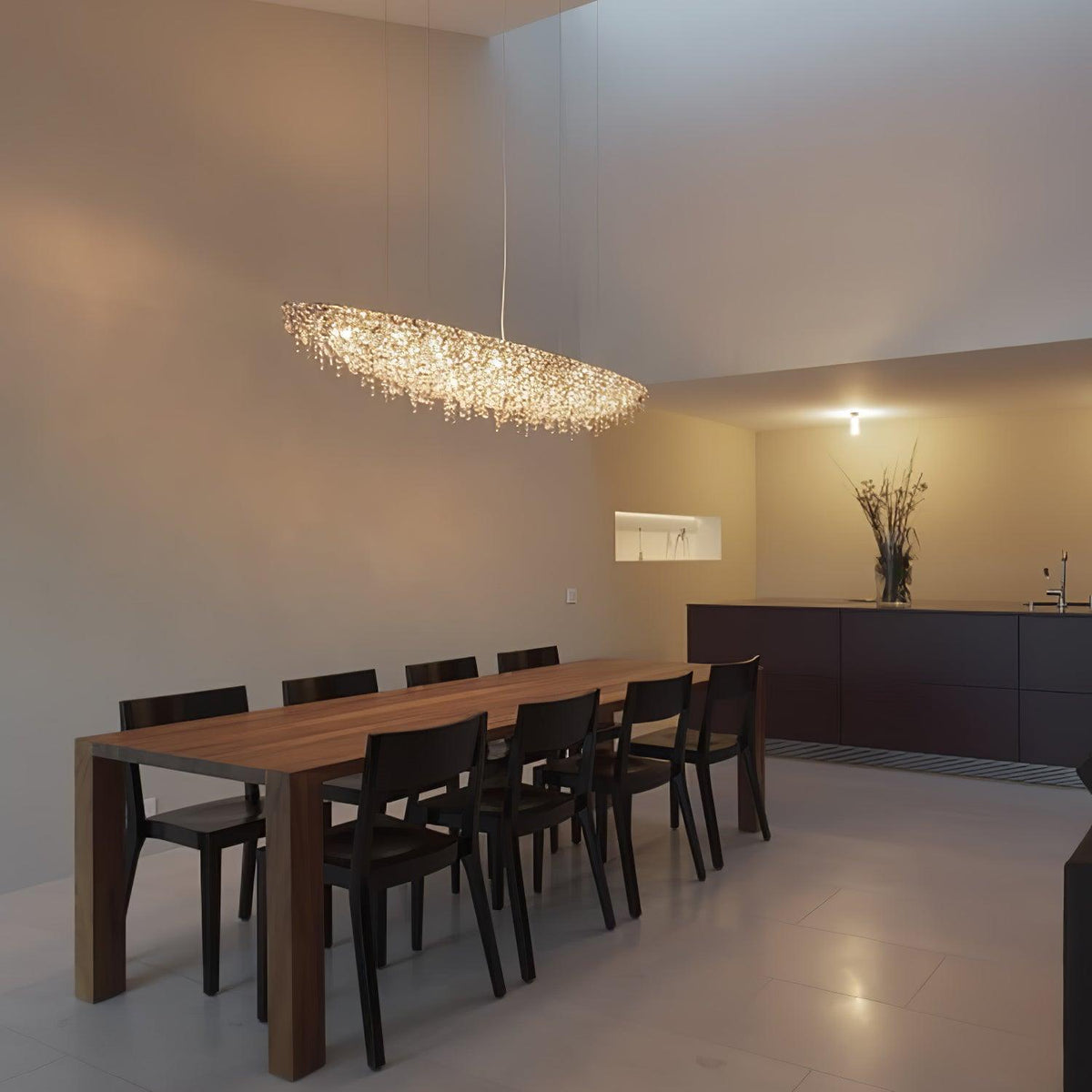 Zyrs kristal hanglamp