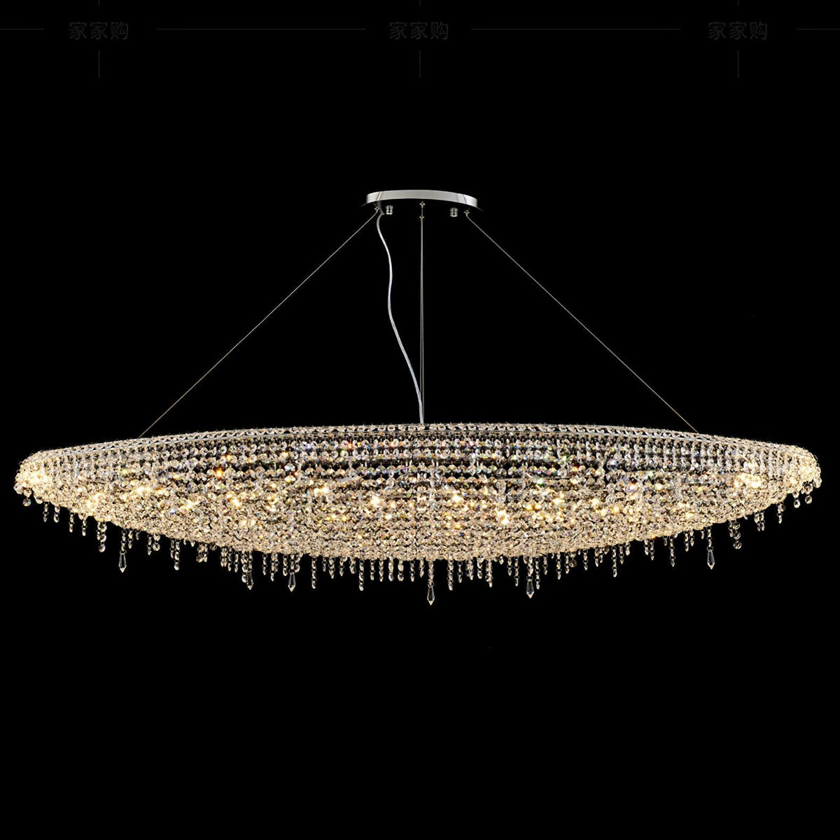 Zyrs kristal hanglamp