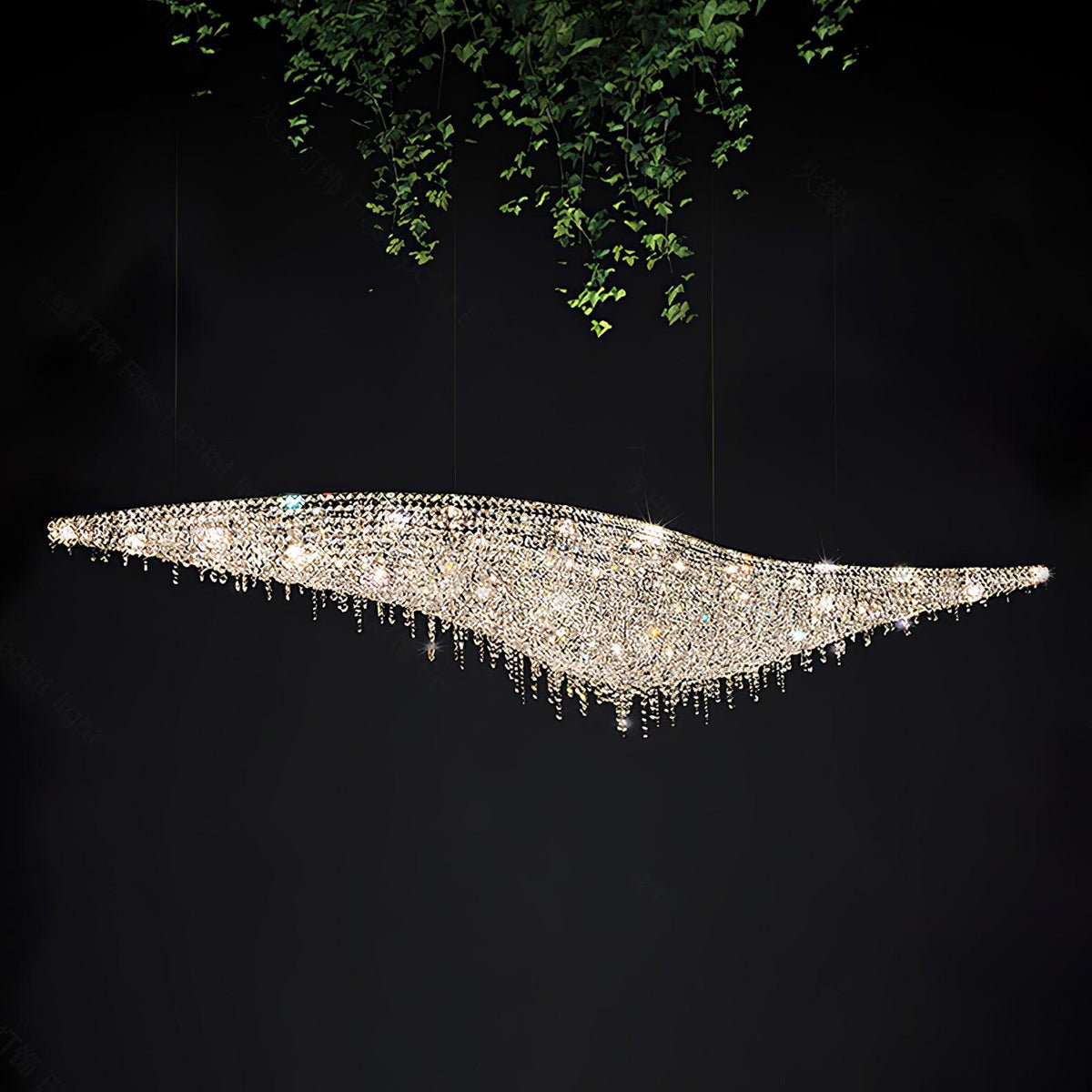 Zyrs kristal hanglamp