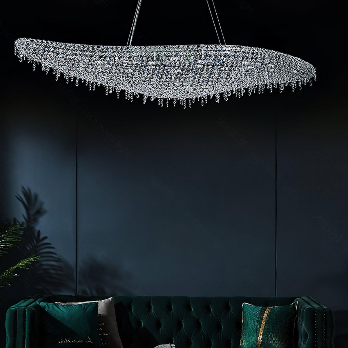 Zyrs kristal hanglamp