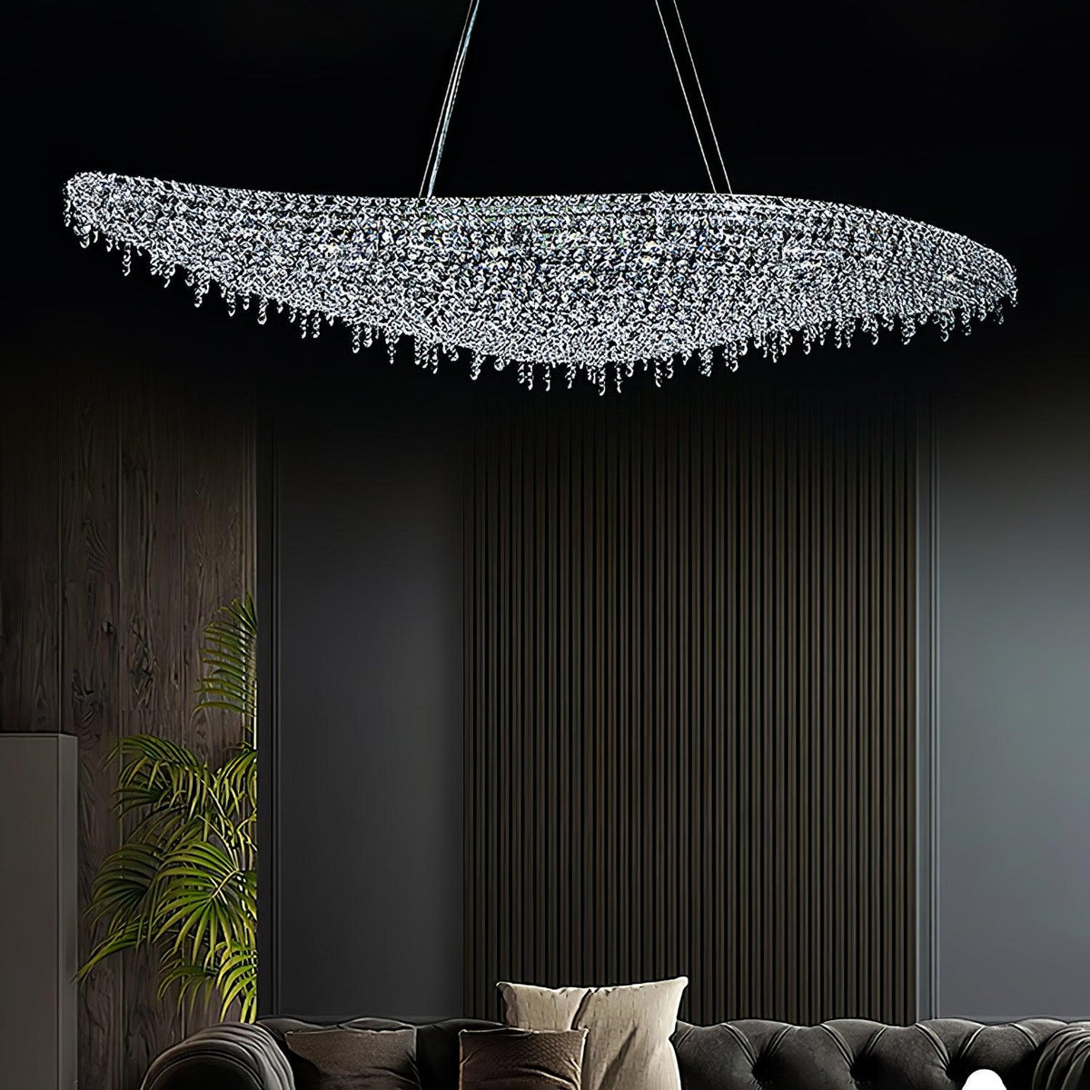 Zyrs kristal hanglamp