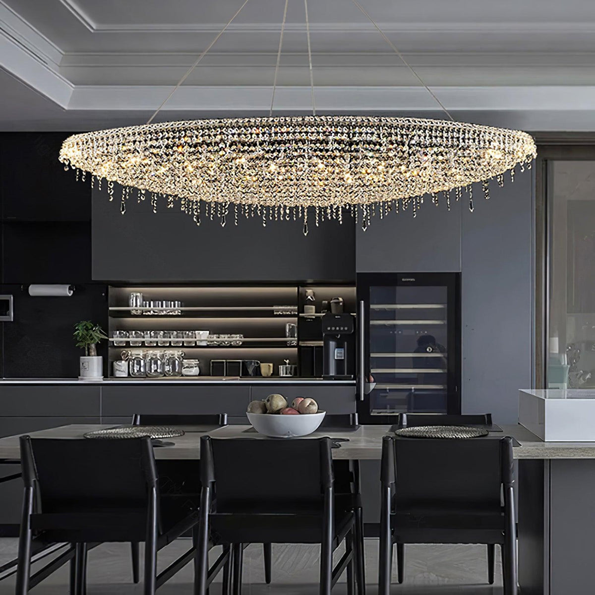 Zyrs kristal hanglamp