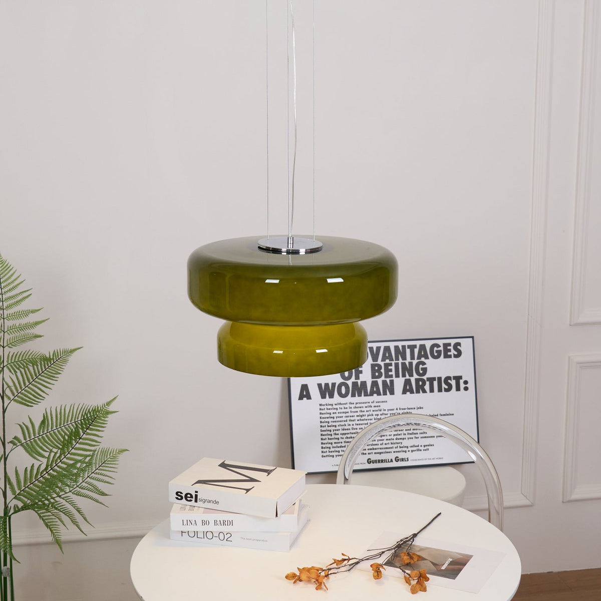 Zerithce Moderne hanglamp van glas met minimalistisch ontwerp