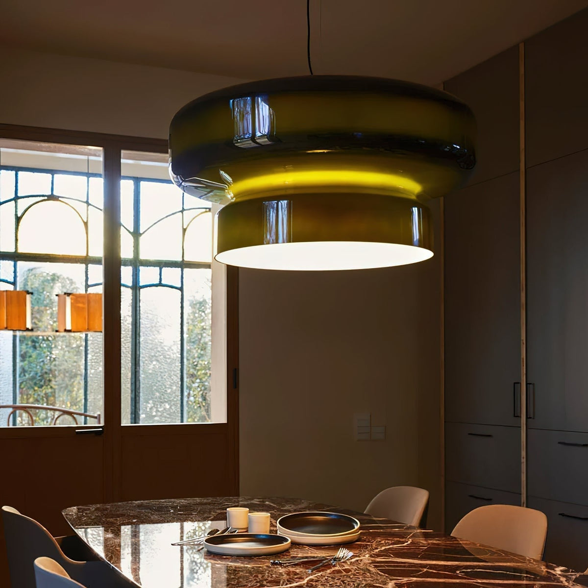 Zerithce Moderne hanglamp van glas met minimalistisch ontwerp