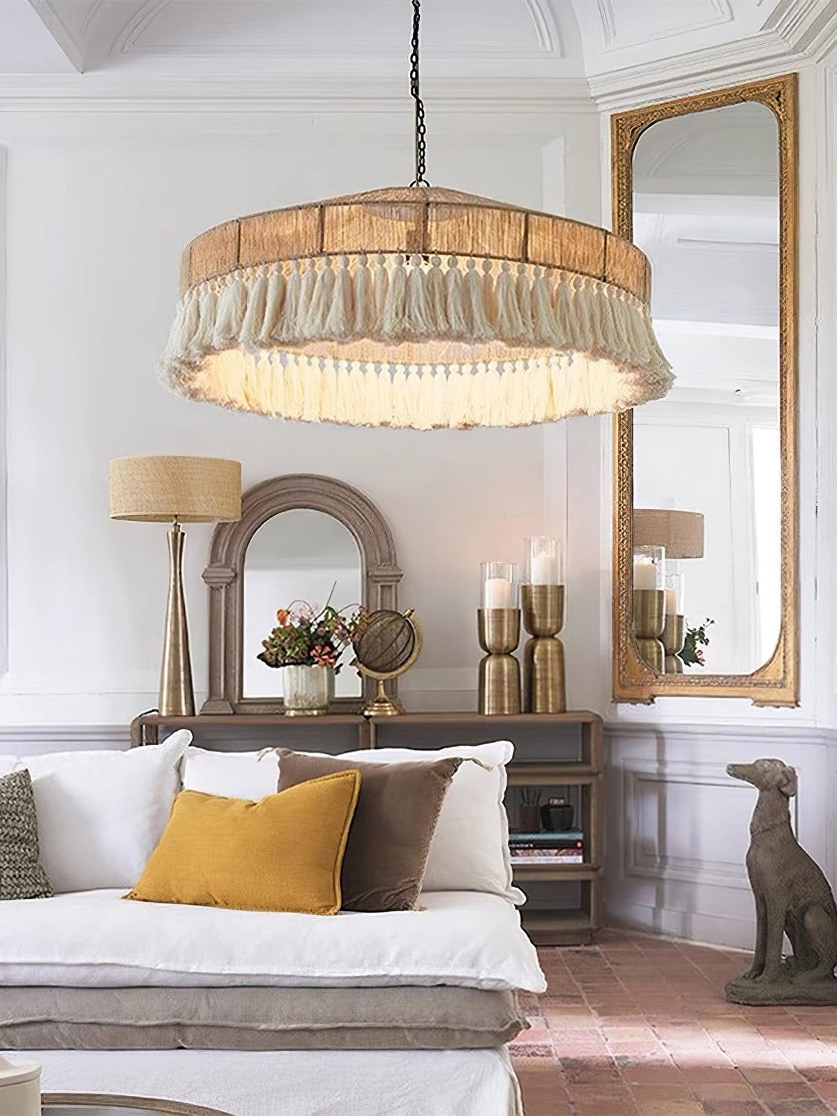 Ohev hanglamp van hemp-roep