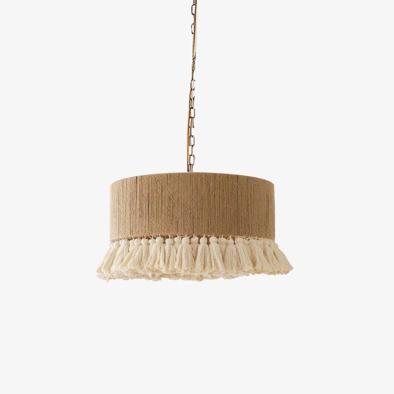 Serenenne hanglamp katoenen tasselletjes voor woonkamer