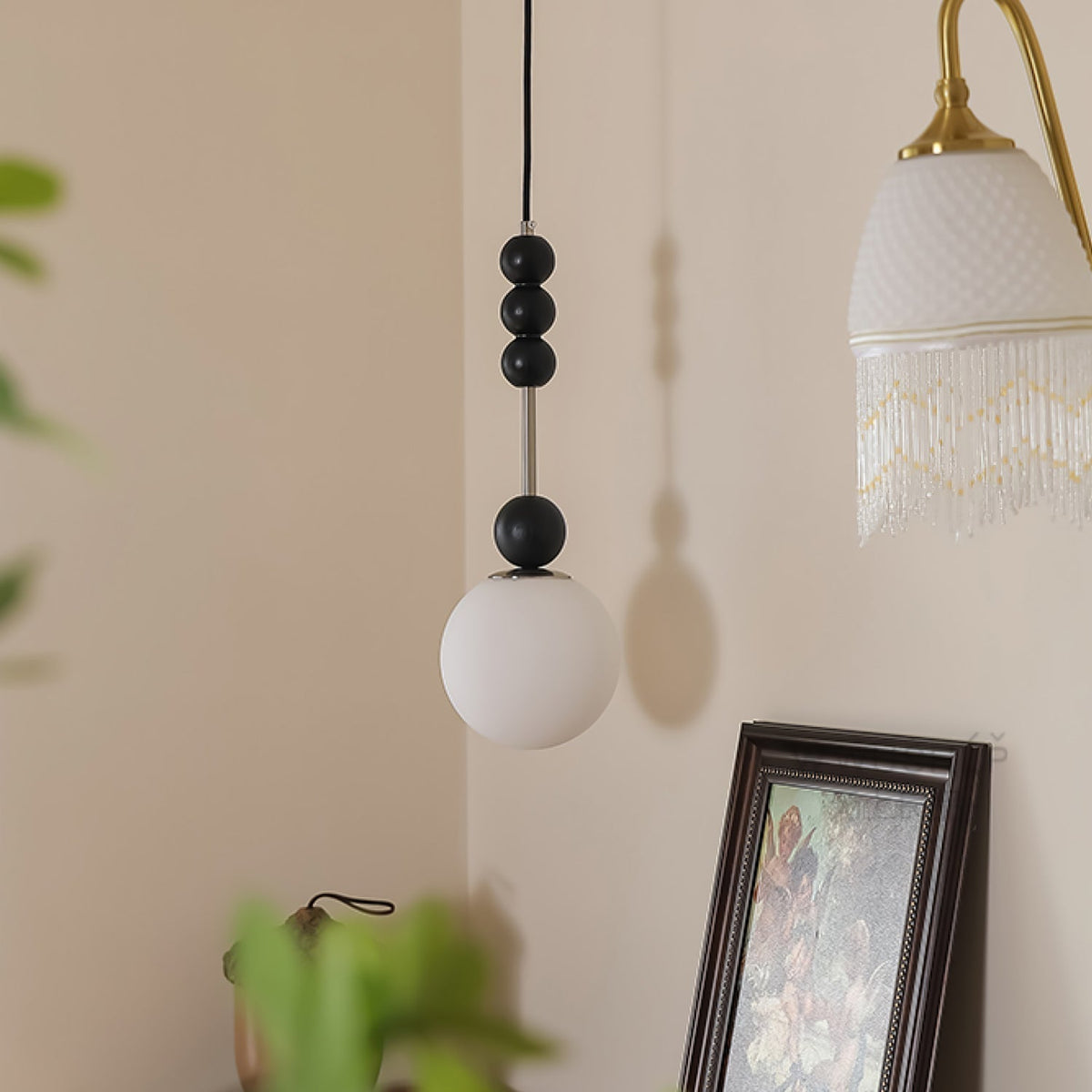 Miraleth Minimalistische hanglamp van walnoot
