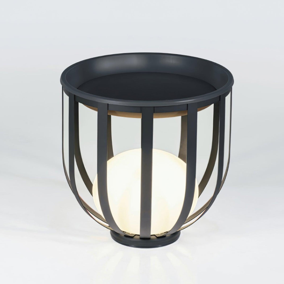 Tera vloerlamp van staal en acryl