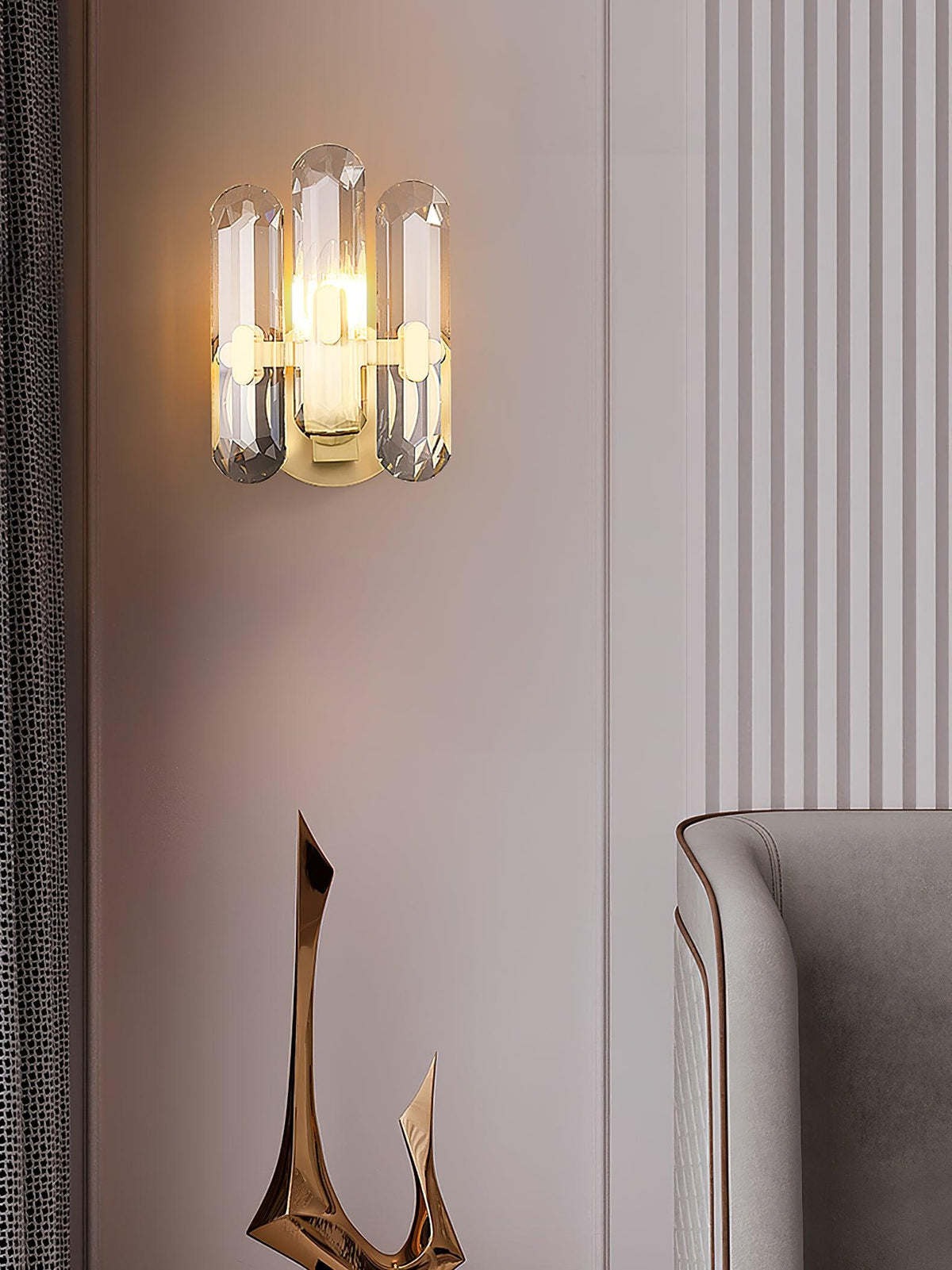 Gevon Postmodern Luxe Kristallen wandlamp