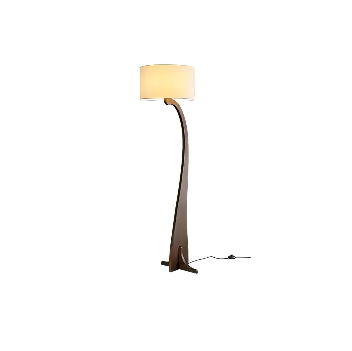 Viraineria vloerlamp met Noorse houten boog