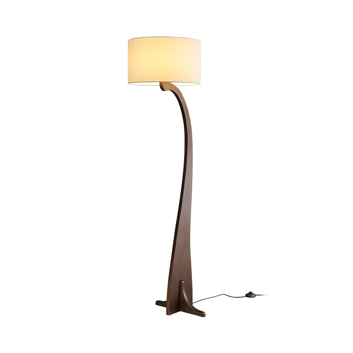 Viraineria vloerlamp met Noorse houten boog