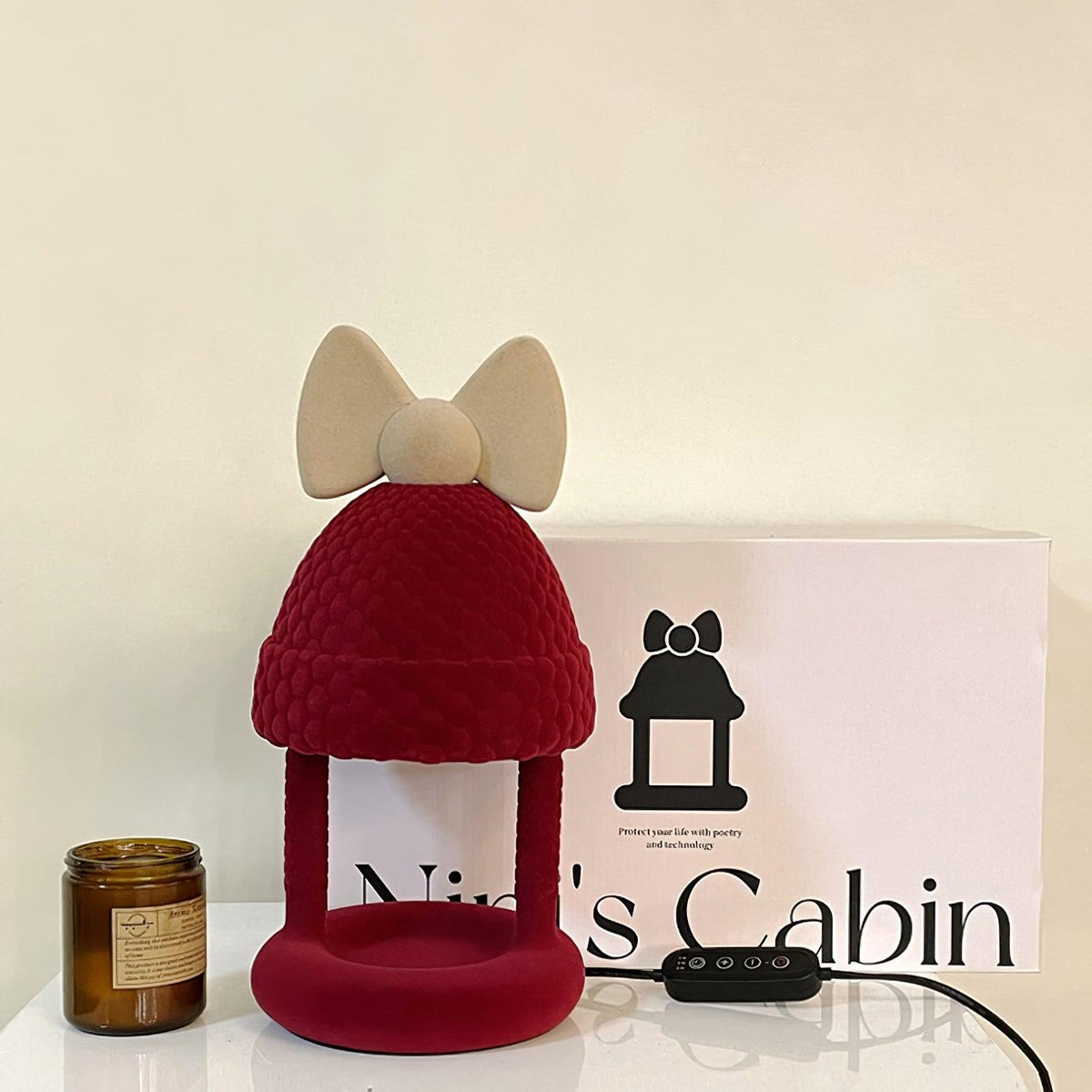 Zarinil speelse tafellamp met flocking-hars