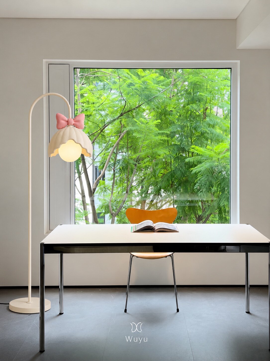 Bow Trim Bloemblaadje-Lampenkap vloerlamp