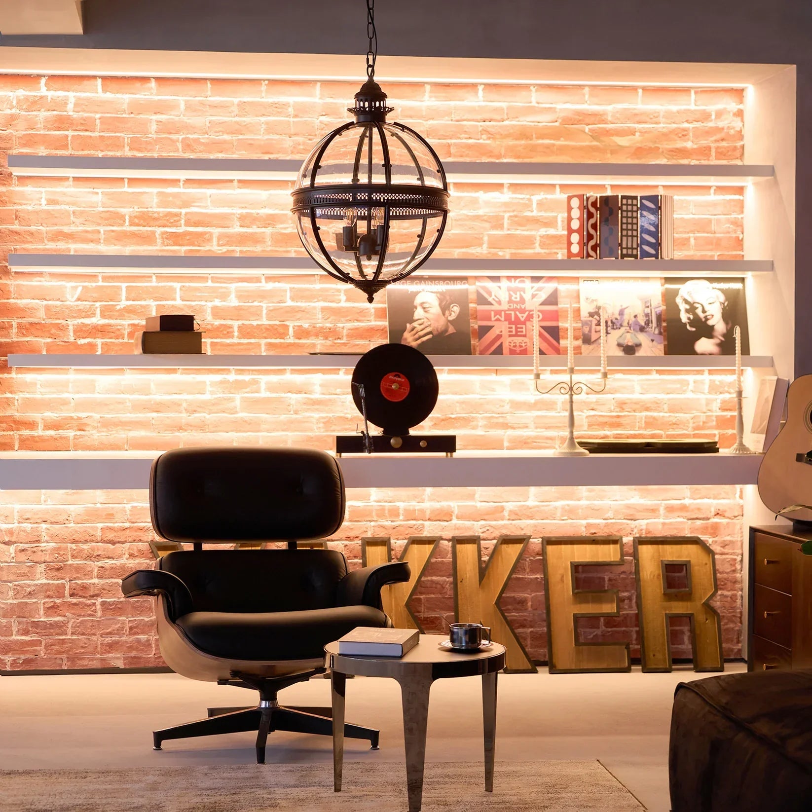 Alessio Vintage Glas Metaal Zwart Hanglampen Eetkamer Slaapkamer
