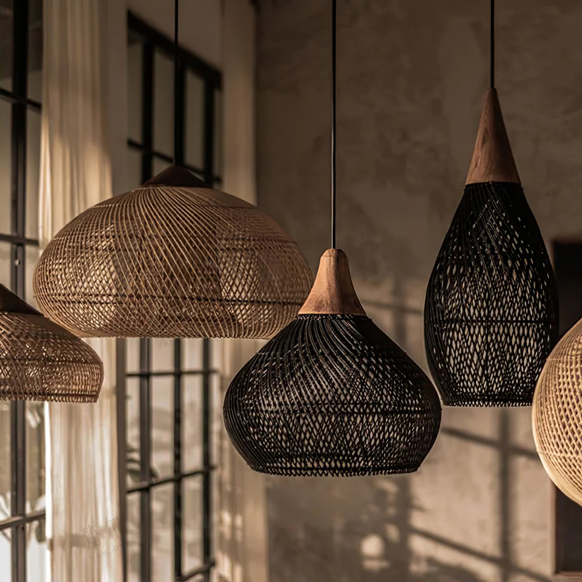 Canirora Hanglamp Rotan Decoratief snoer Geweven