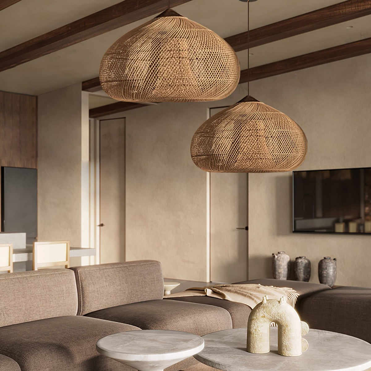 Canirora Hanglamp Rotan Decoratief snoer Geweven