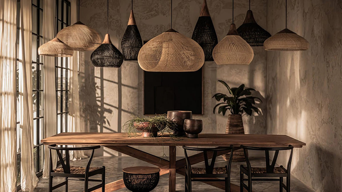 Braided Rotan hanglamp
