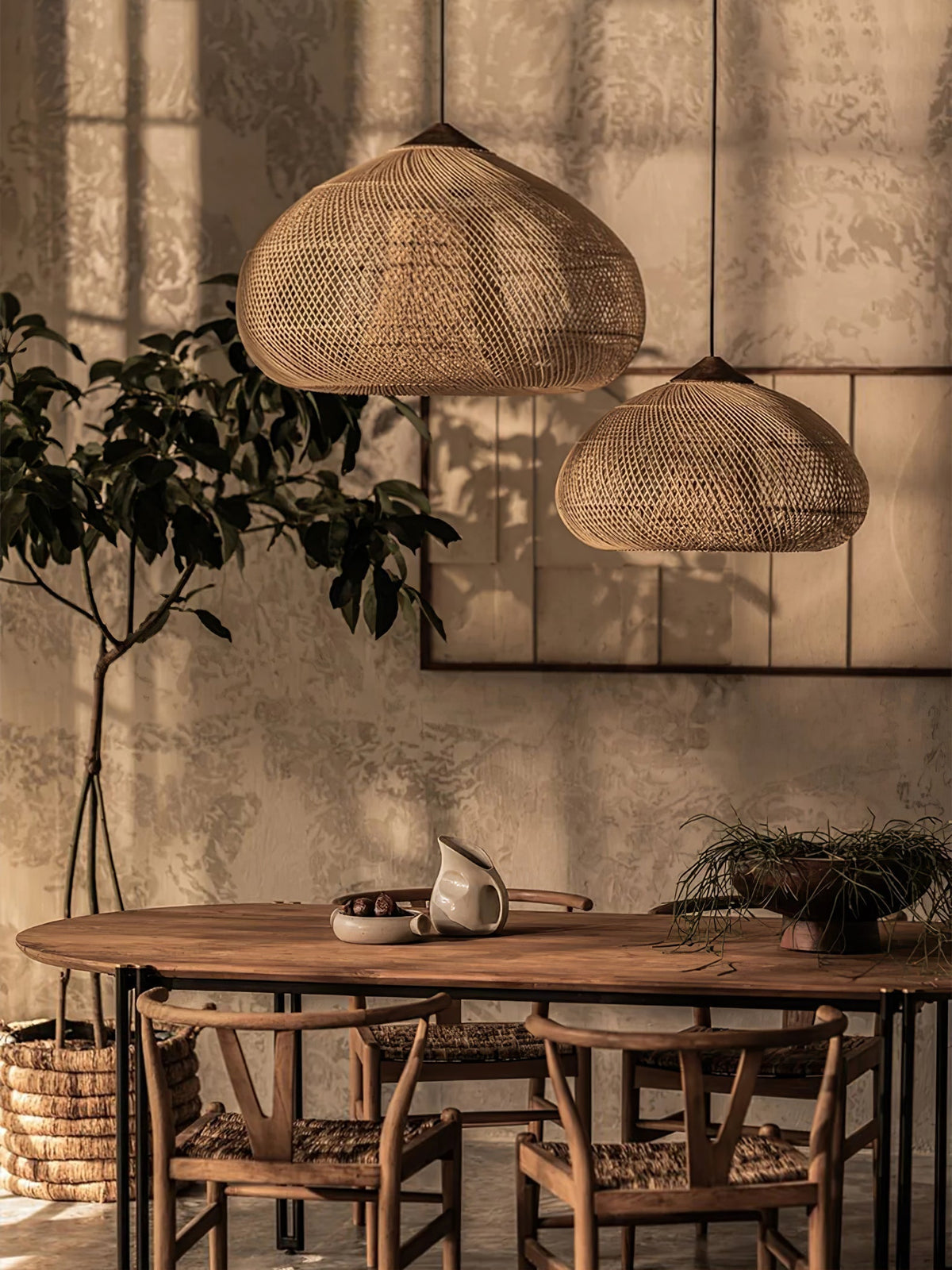 Canirora Hanglamp Rotan Decoratief snoer Geweven